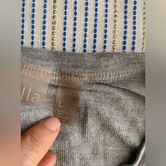 Zella Dress Women Gray Sz Large Sleeveless Studio Lite  Active Sweatshirt - Picture 13 of 13